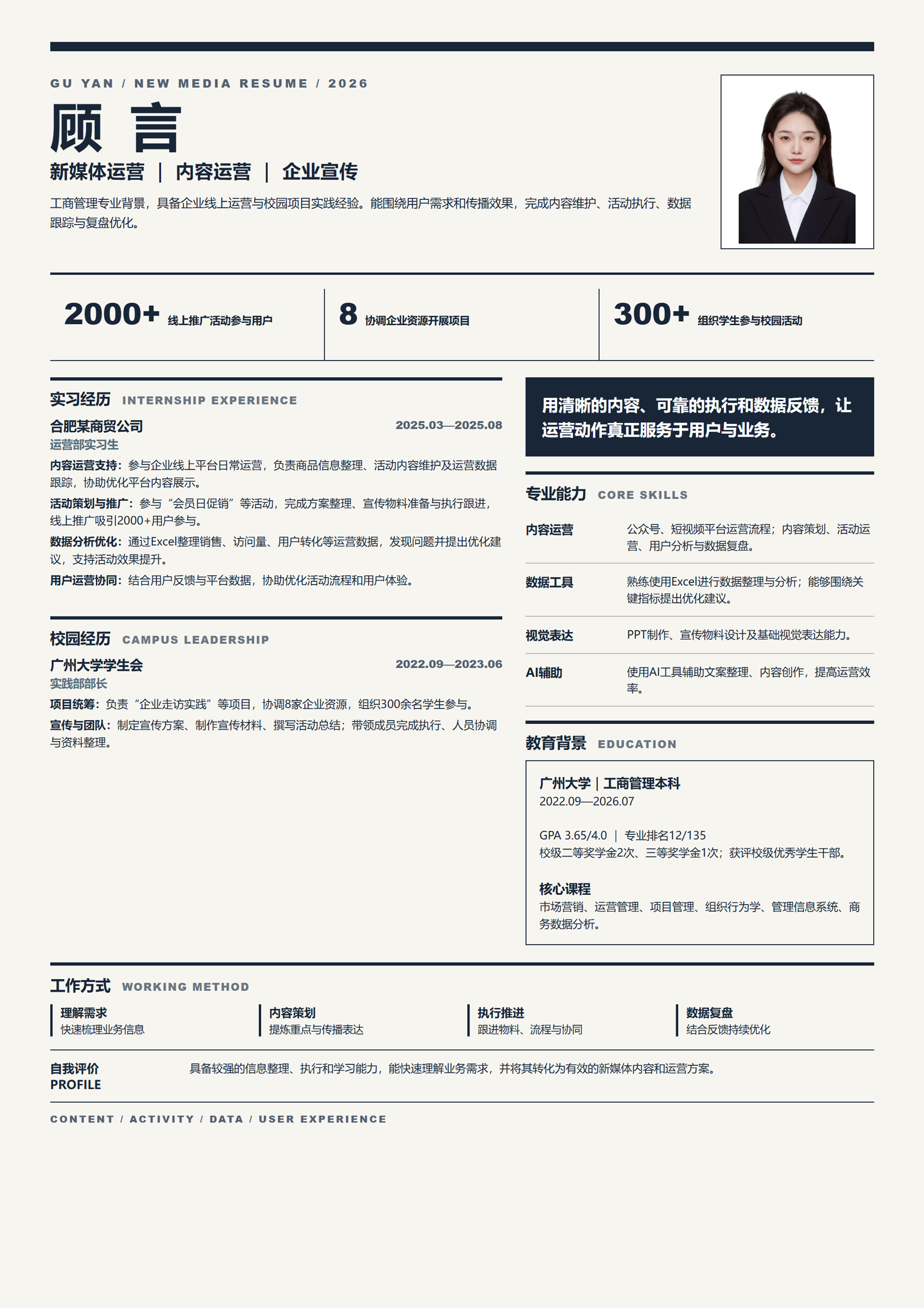 简历美化案例二